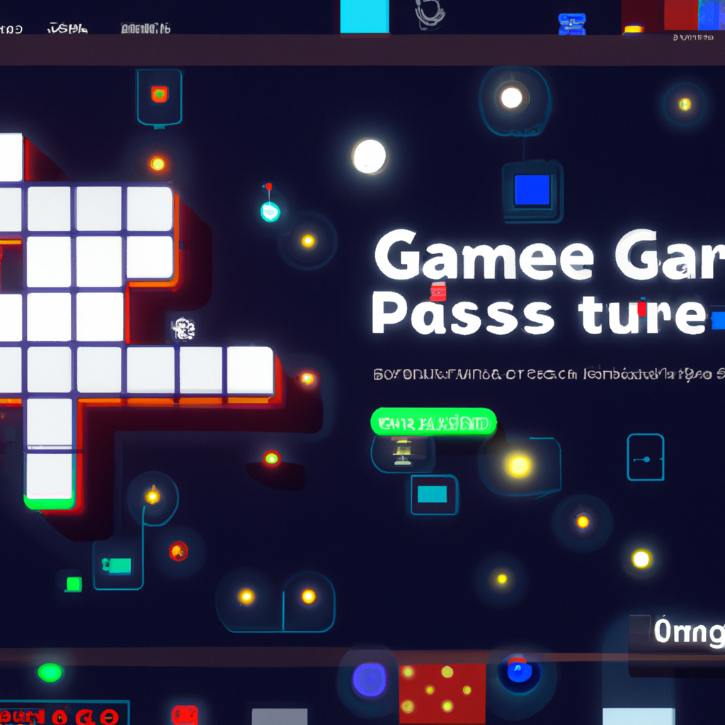 Screenshot of glowing puzzle
